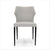 light grey leather dining chair