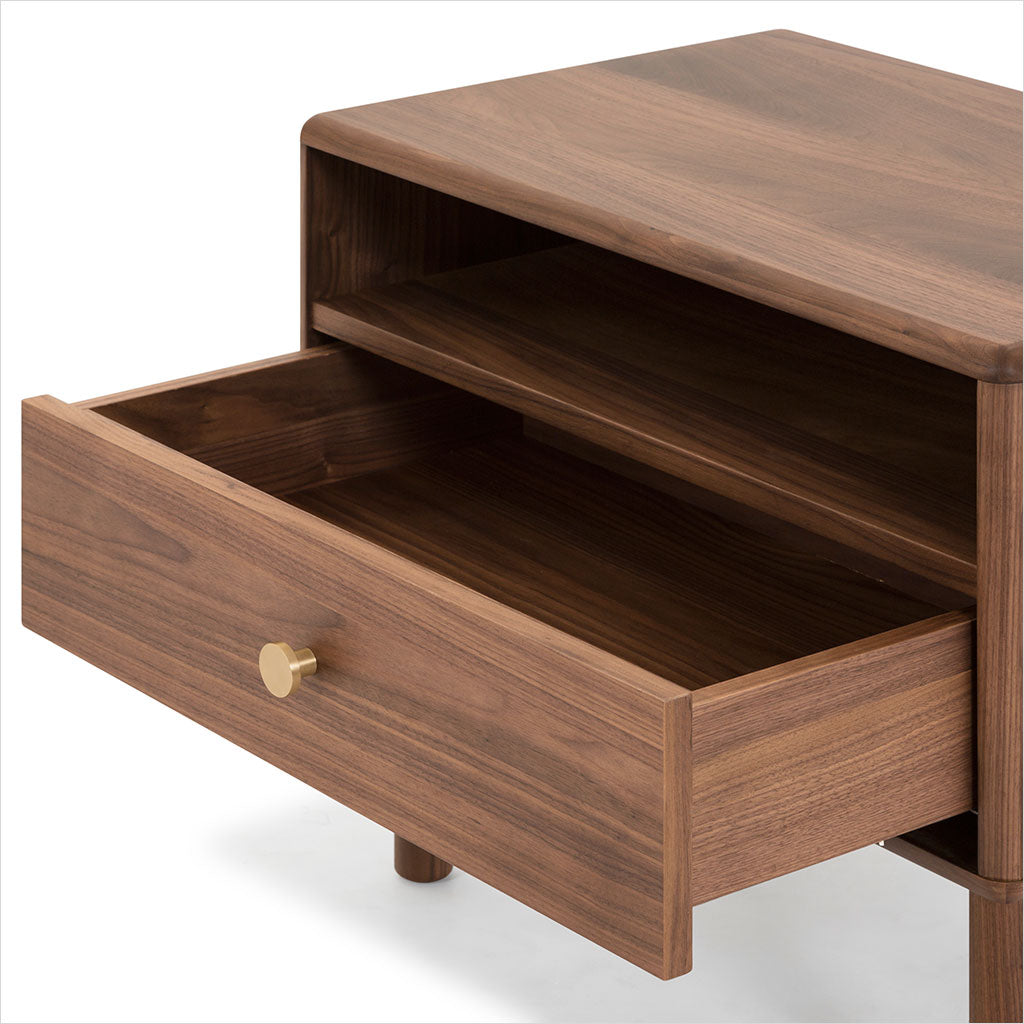 Lucerne Nightstand - Walnut