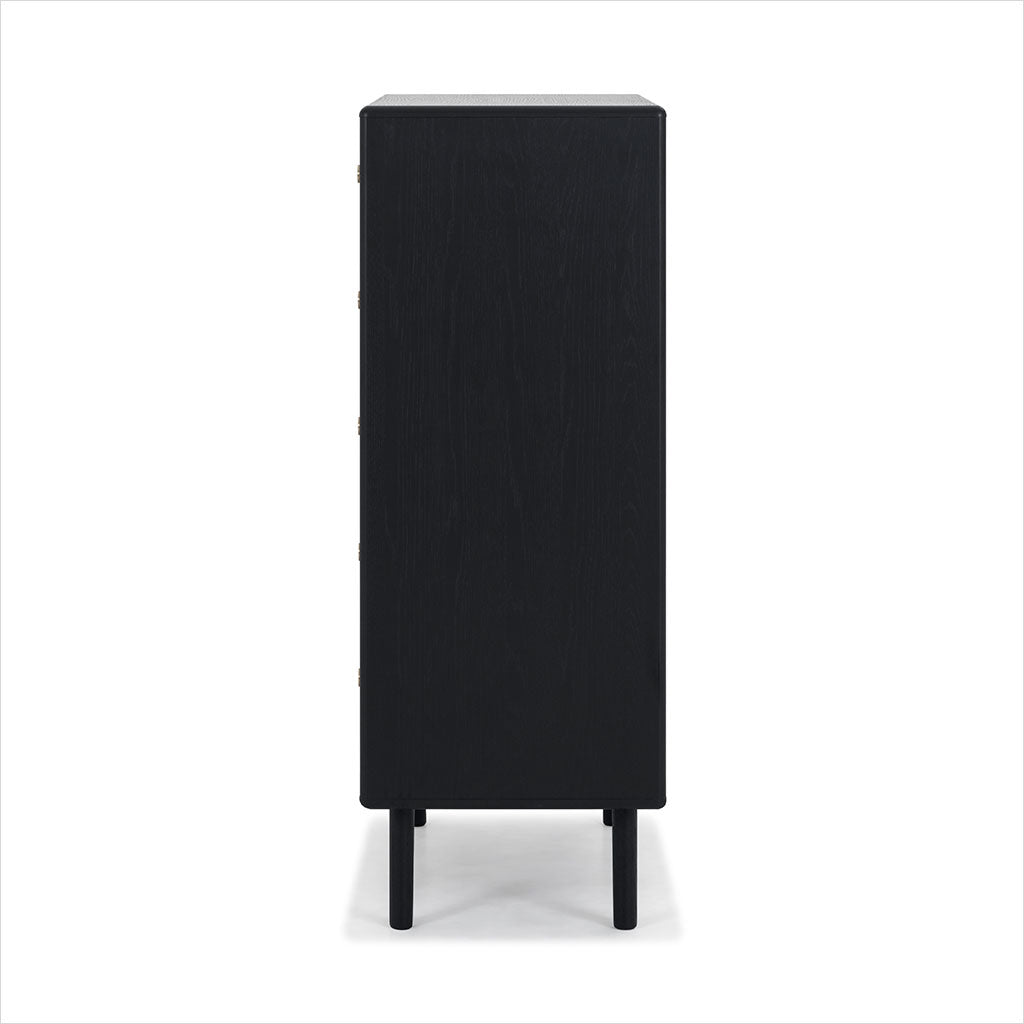 Lucerne High Chest - Black