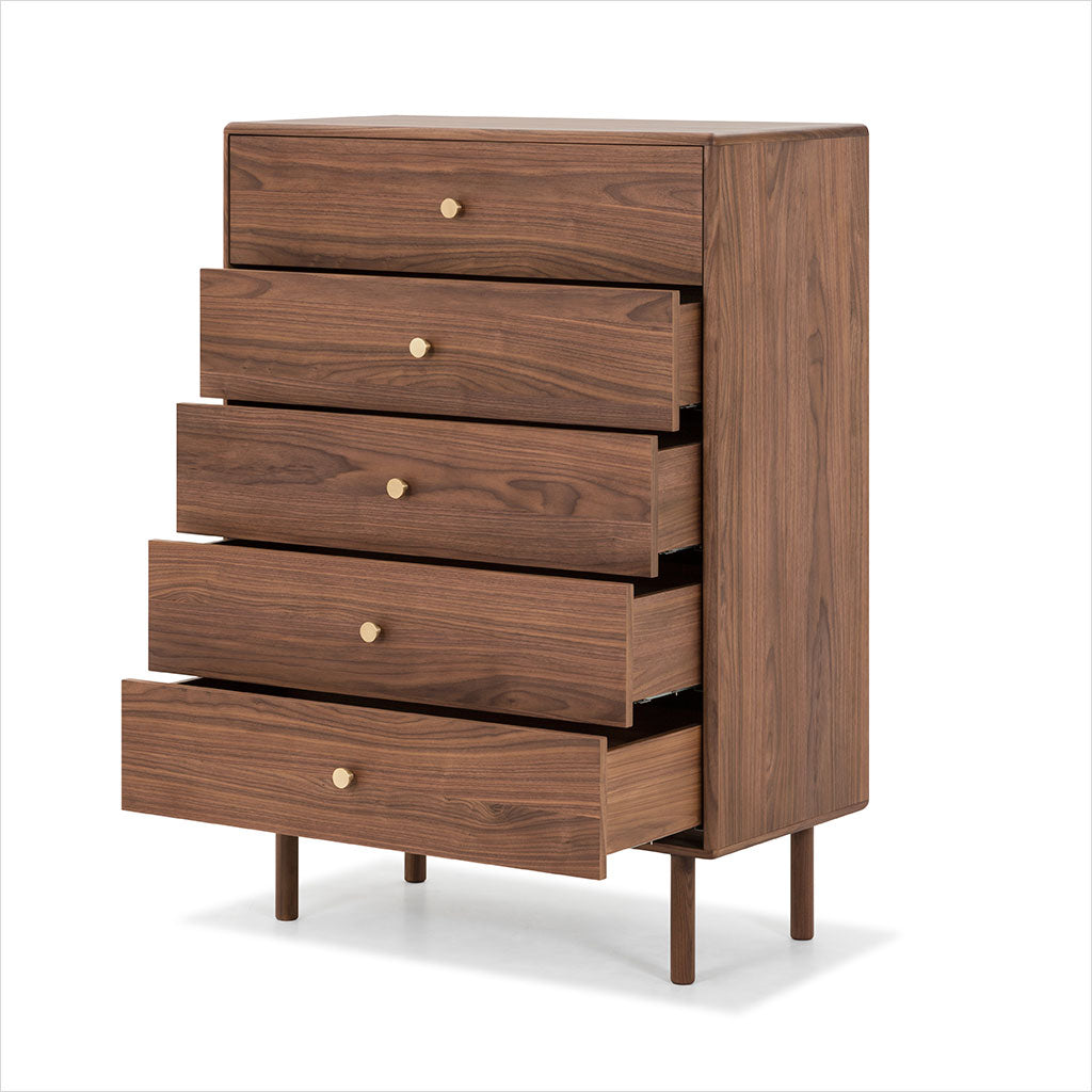 Lucerne High Chest - Walnut