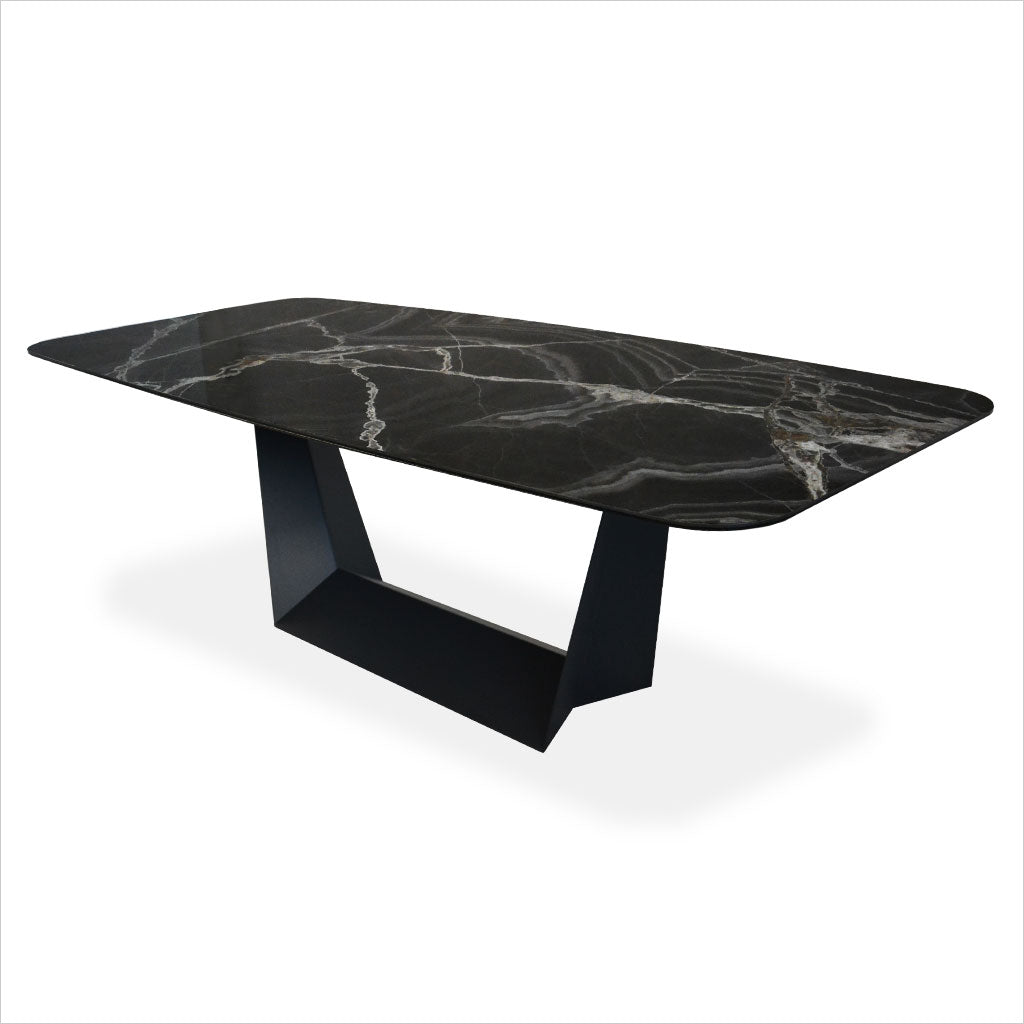 Vincita II Dining Table - Black Onyx