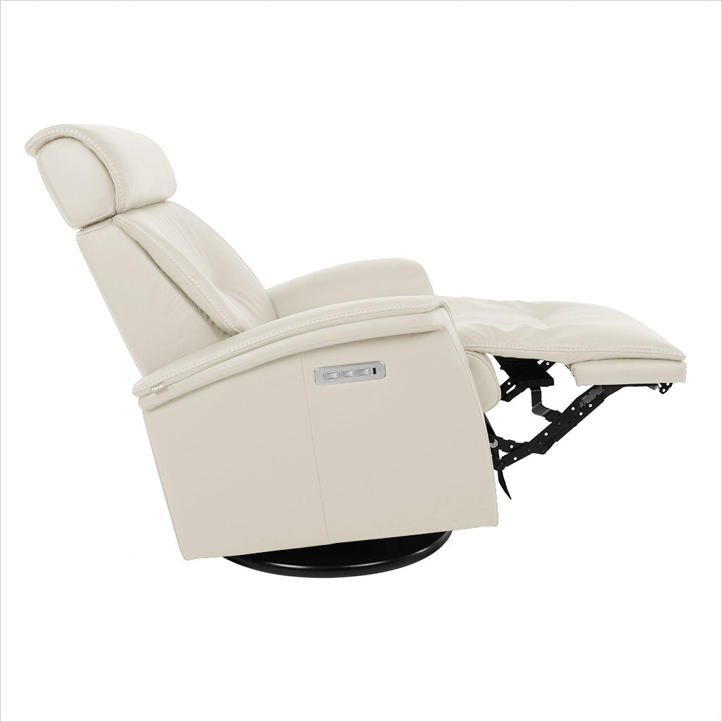 leather recliner with 3 motors