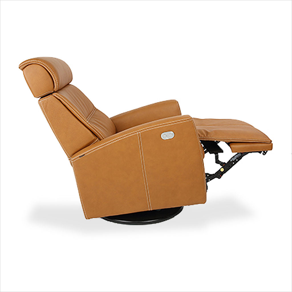 motorized leather recliner