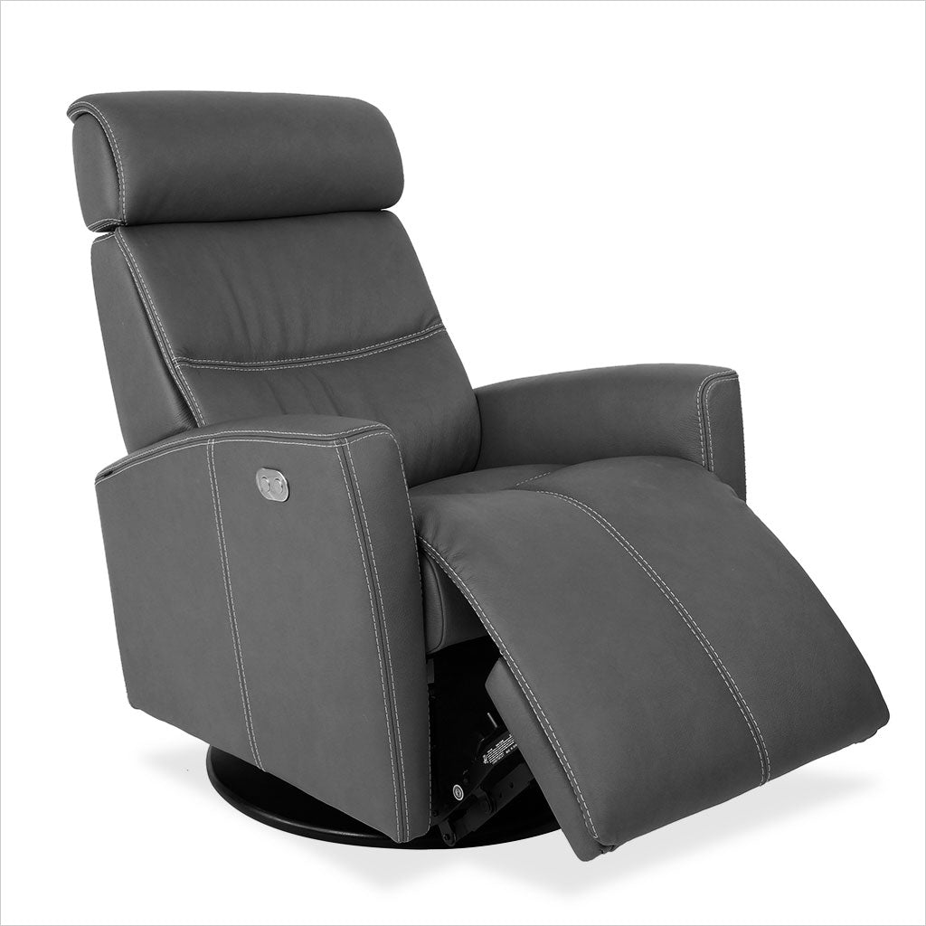 motorized leather recliner