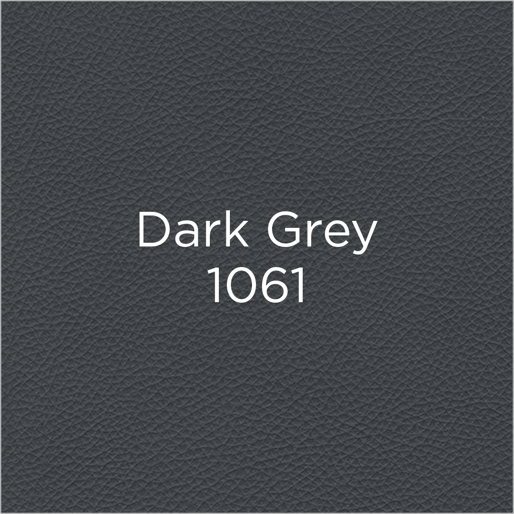 dark grey leather swatch