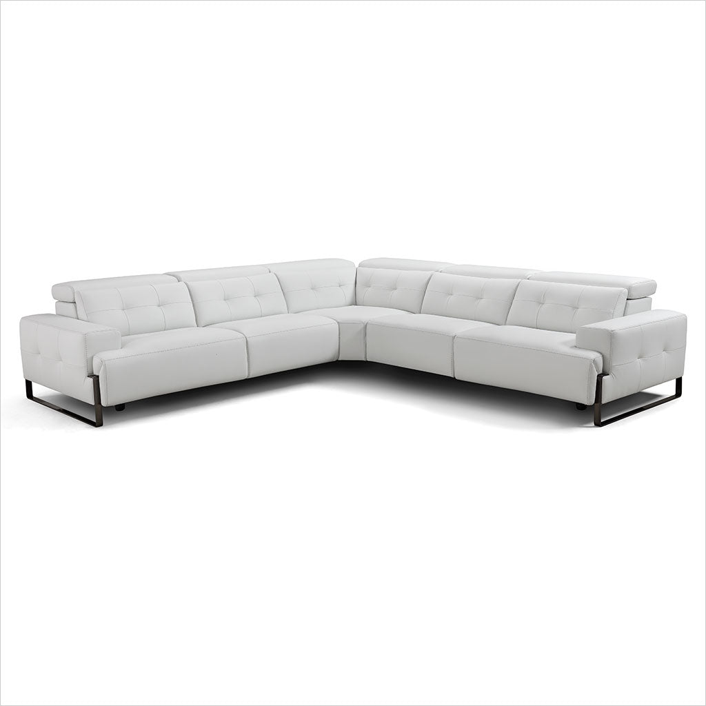 off-white leather sectional