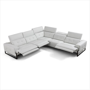 off-white leather sectional