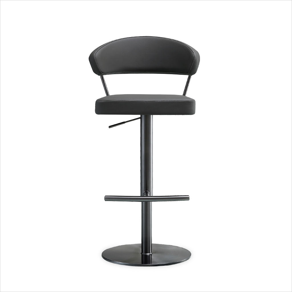 adjustable barstool with pedestal base