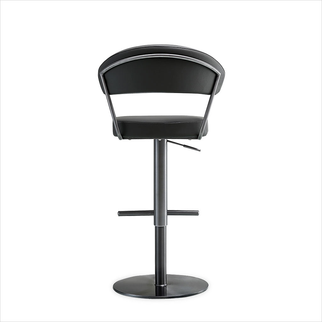 adjustable barstool with pedestal base