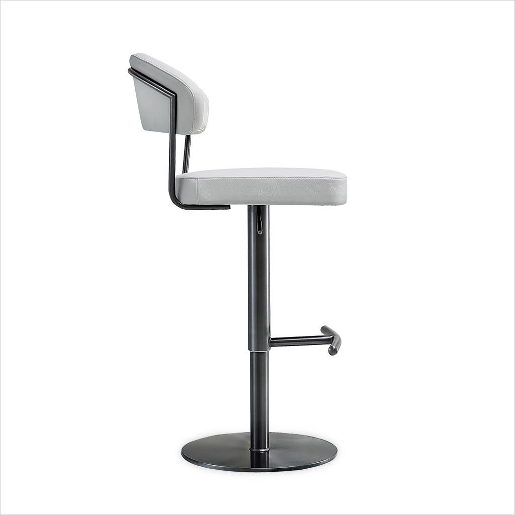 adjustable barstool with pedestal base