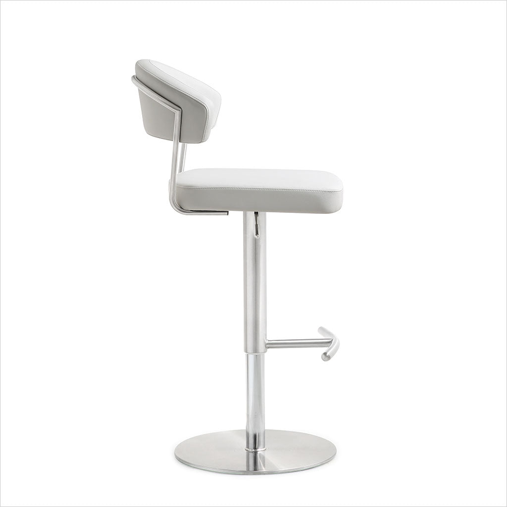 adjustable barstool with pedestal base