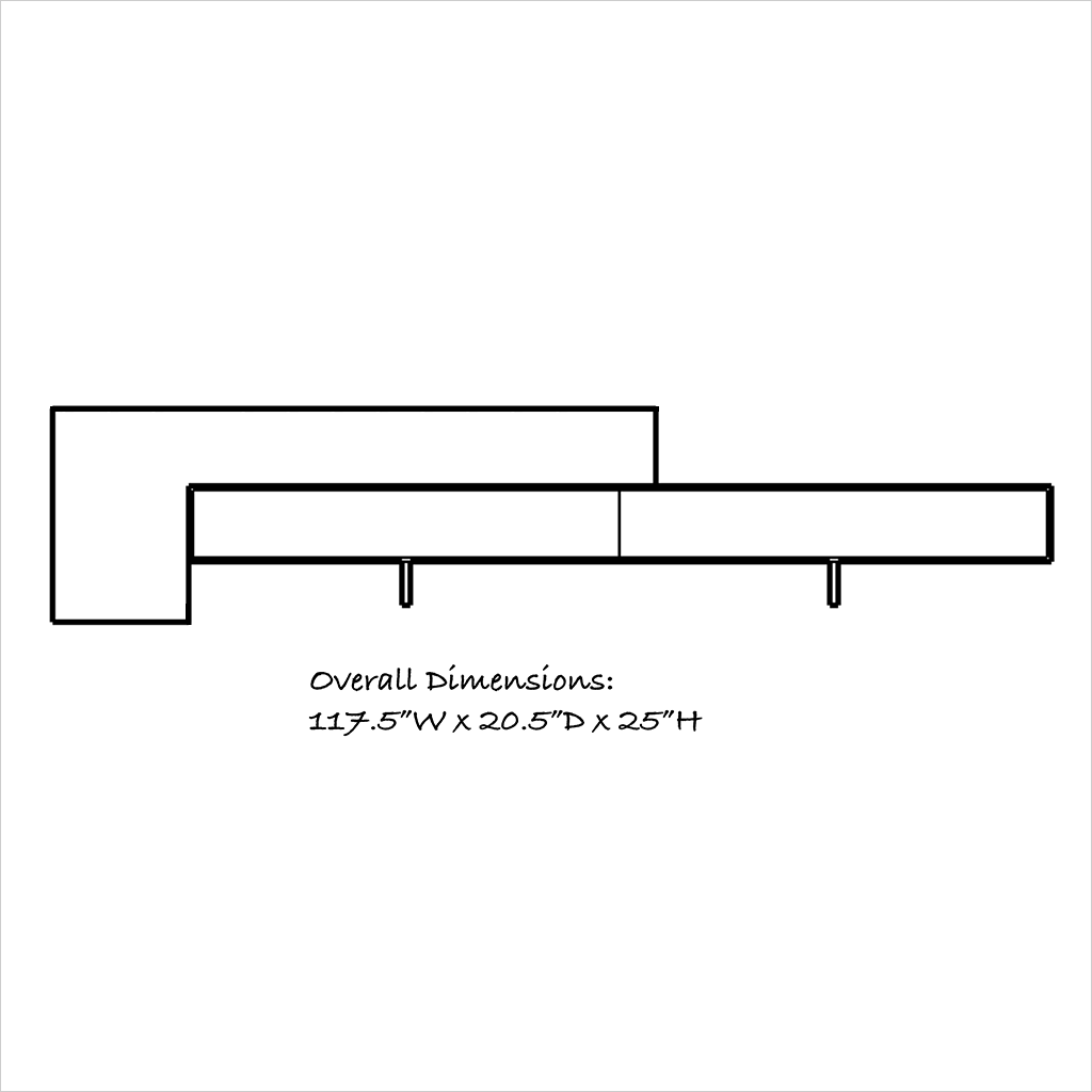 Echelon LSF TV Wall Unit - Noir