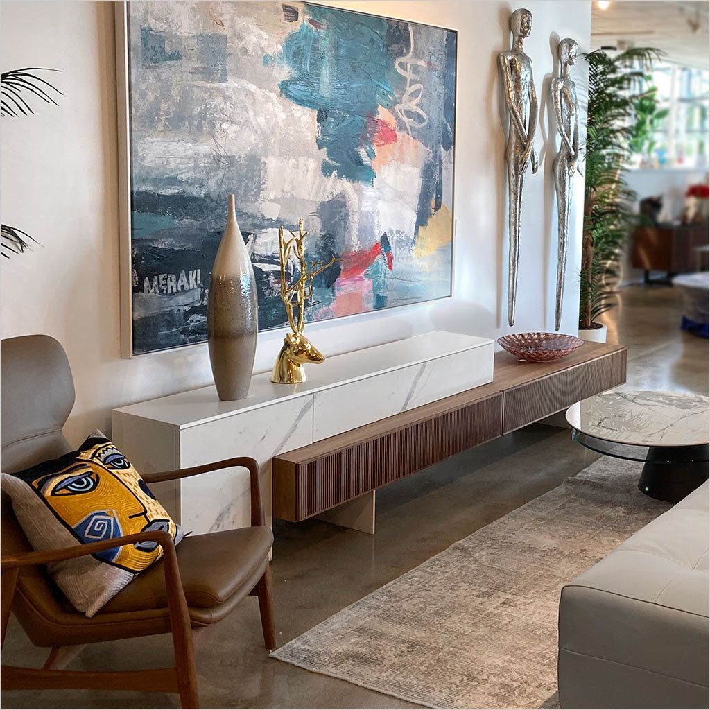 Echelon LSF TV Wall Unit - Bianco