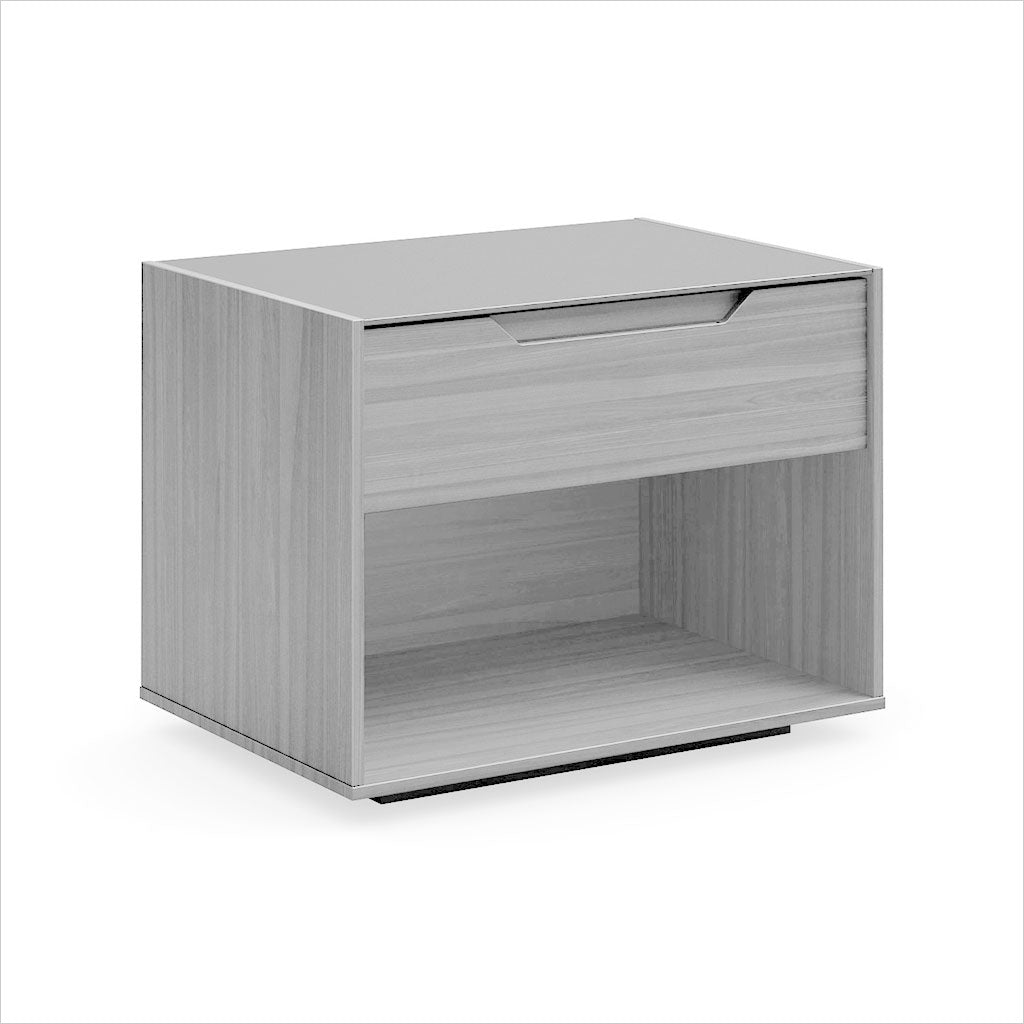 nightstand in light grey oak