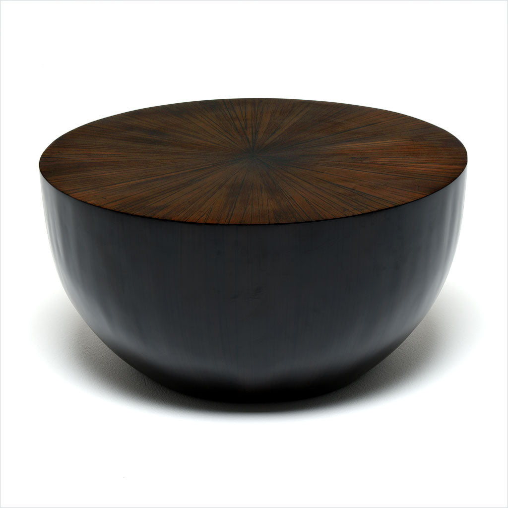 round bamboo coffee table