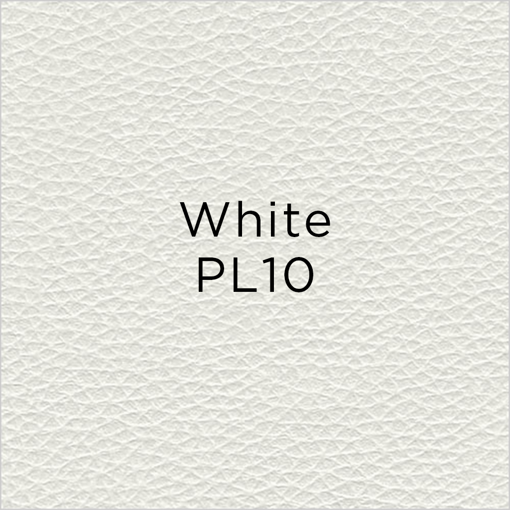 white leather swatch