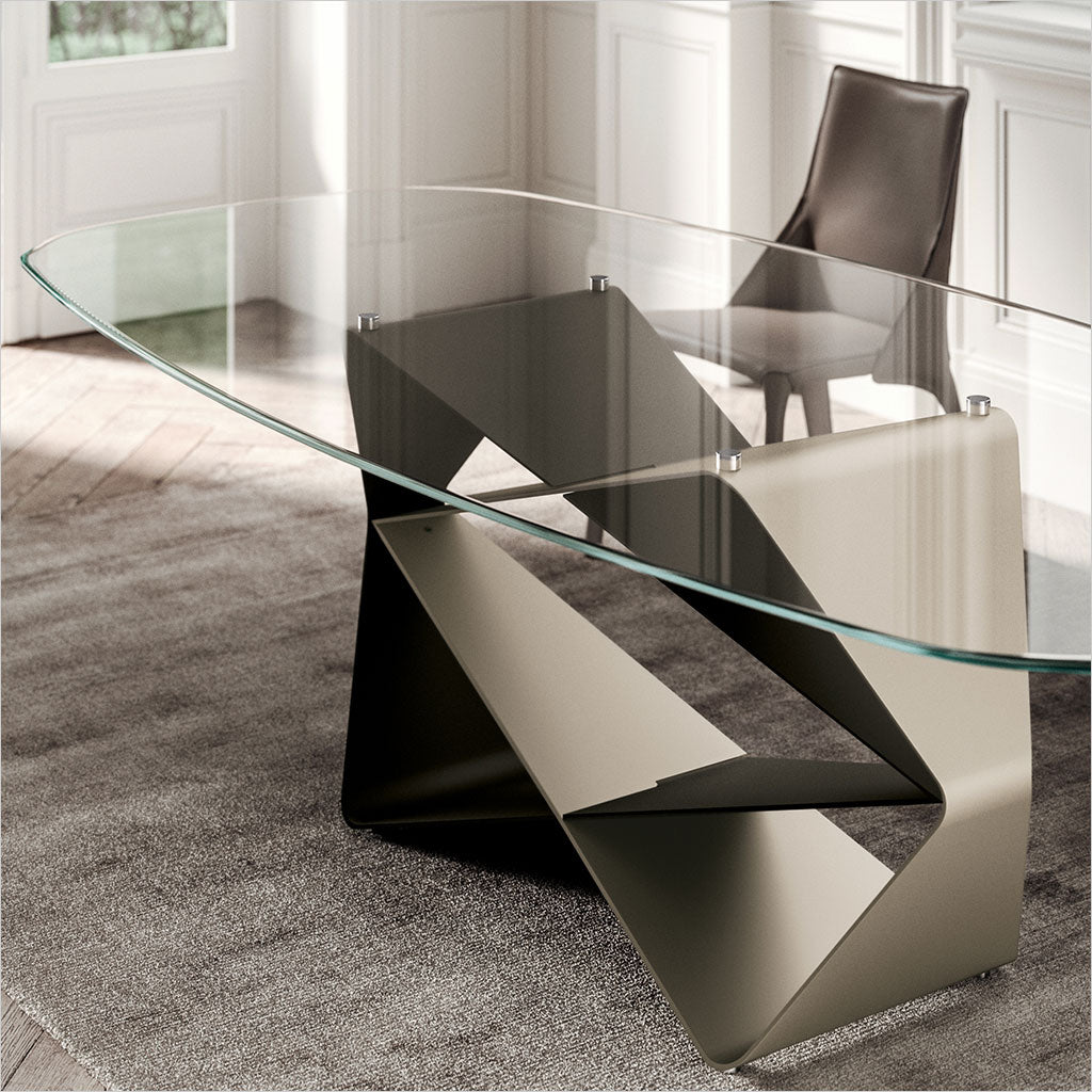 glass top dining table