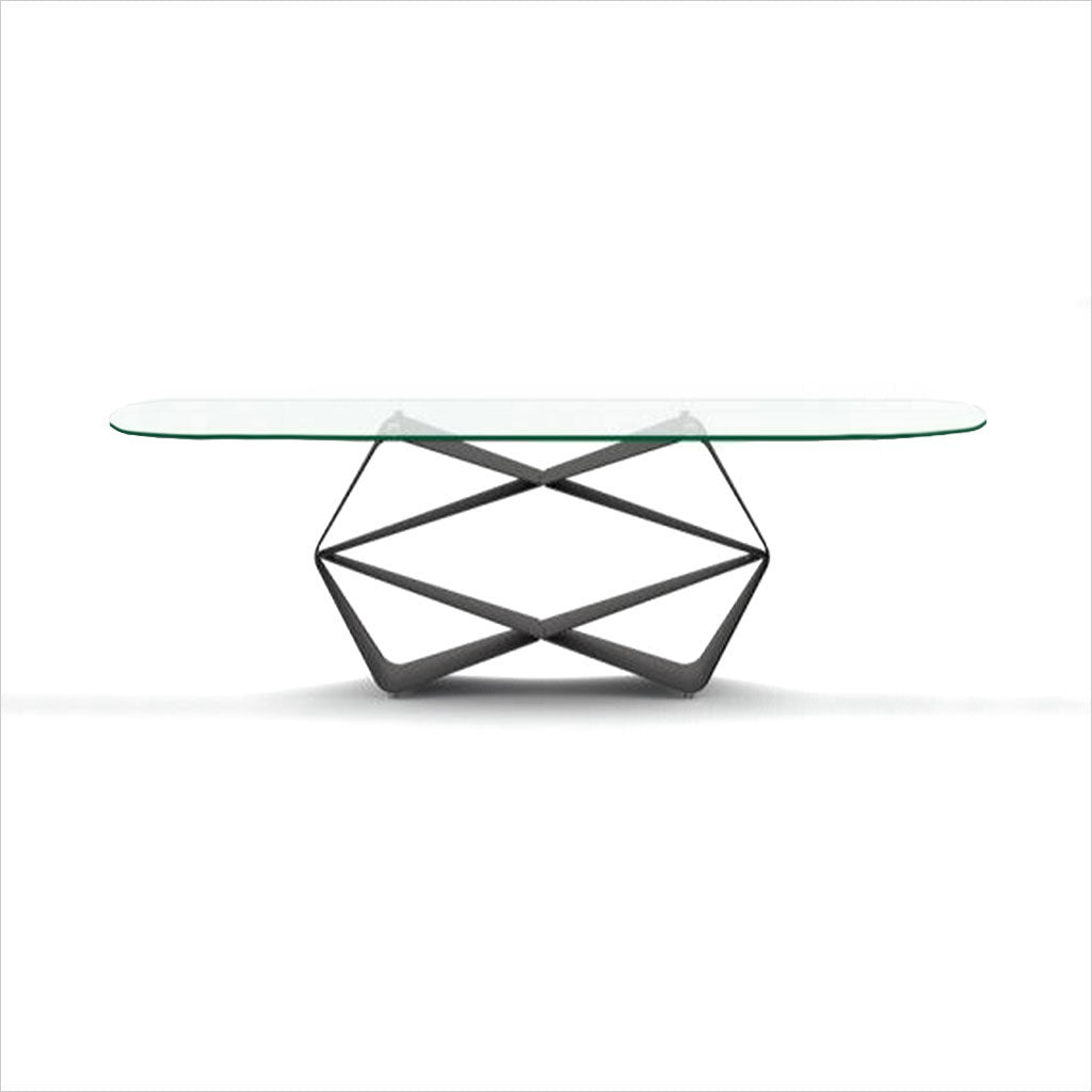 glass top dining table