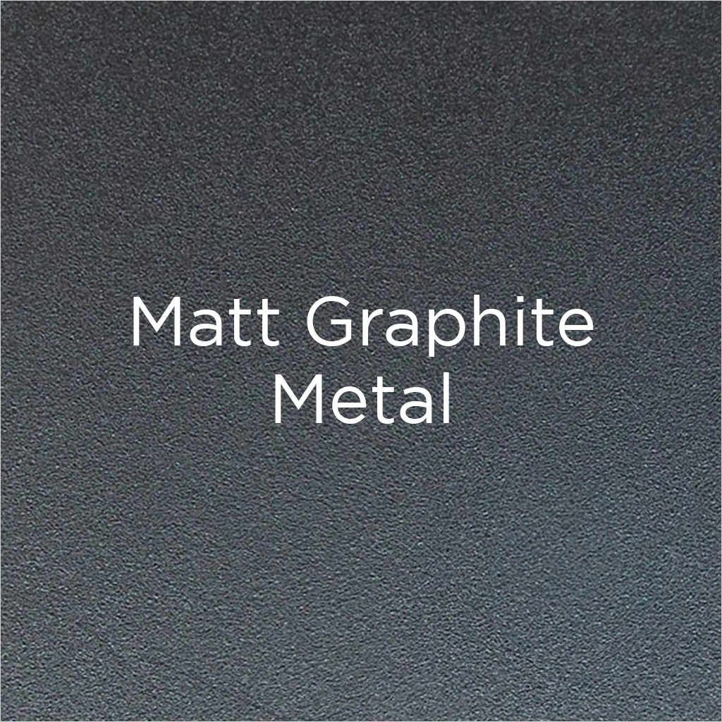 matt graphite metal glass