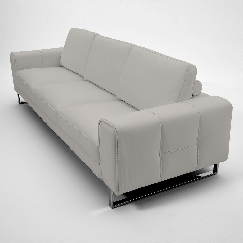 3-seat leather sofa