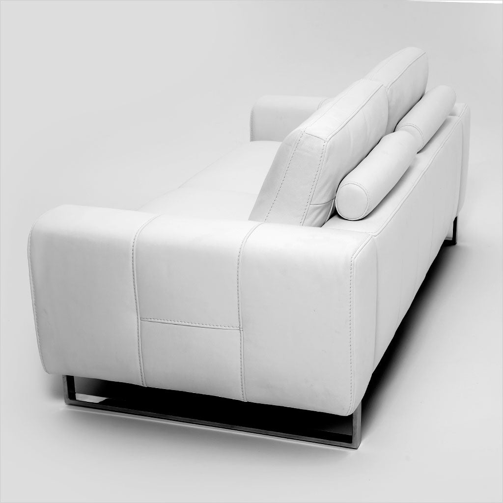 2-seat leather loveseat