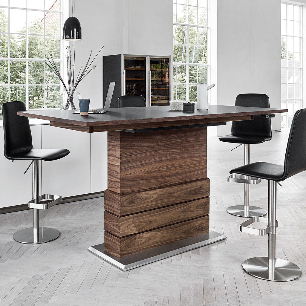 dining table with adjustable height