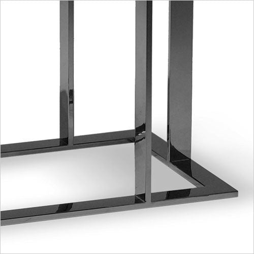 stainless steel accent table