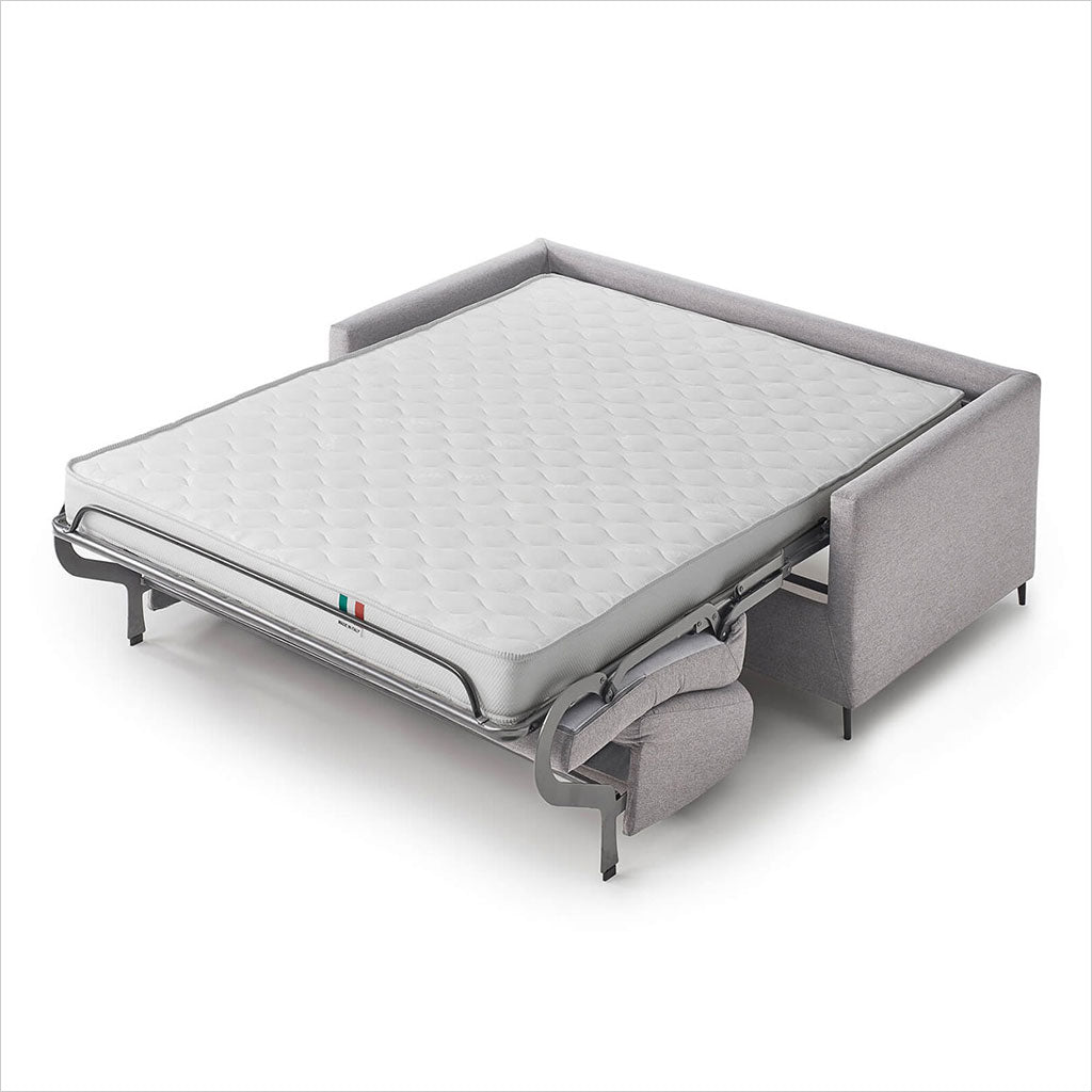 Dejavu Sleeper Sofa - Light Grey Leather