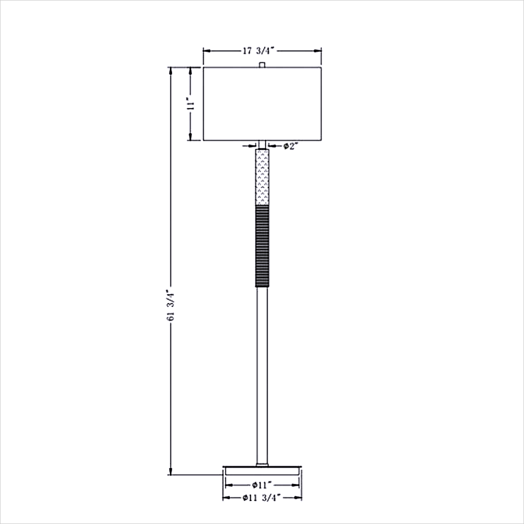 floor lamp with beige linen shade