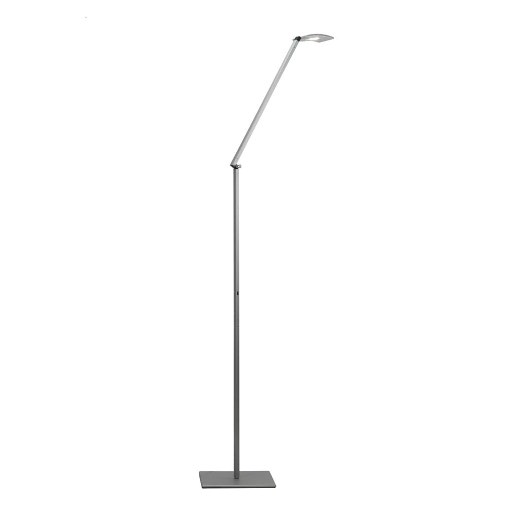 silver floor lamp