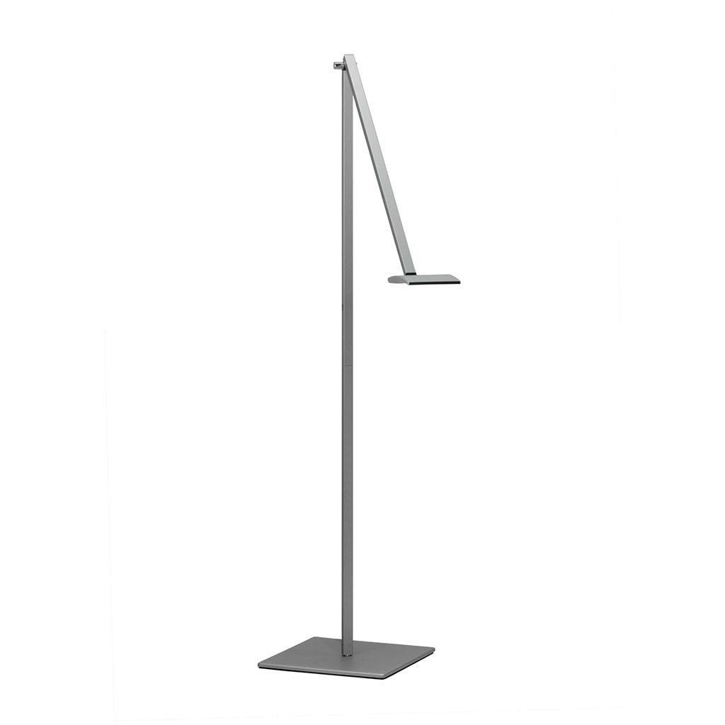 silver floor lamp