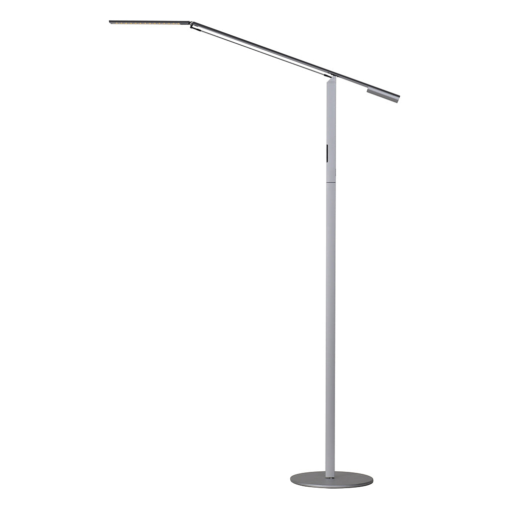 silver grey floor lamp