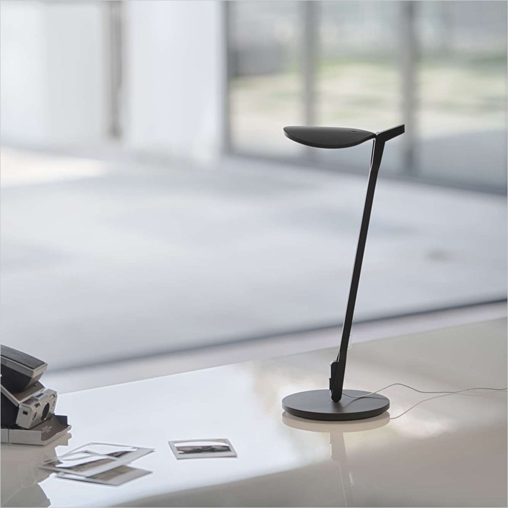 black desk lamp