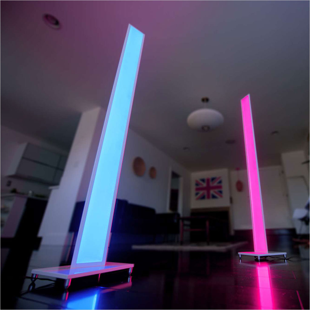 multi-color led floor lamp