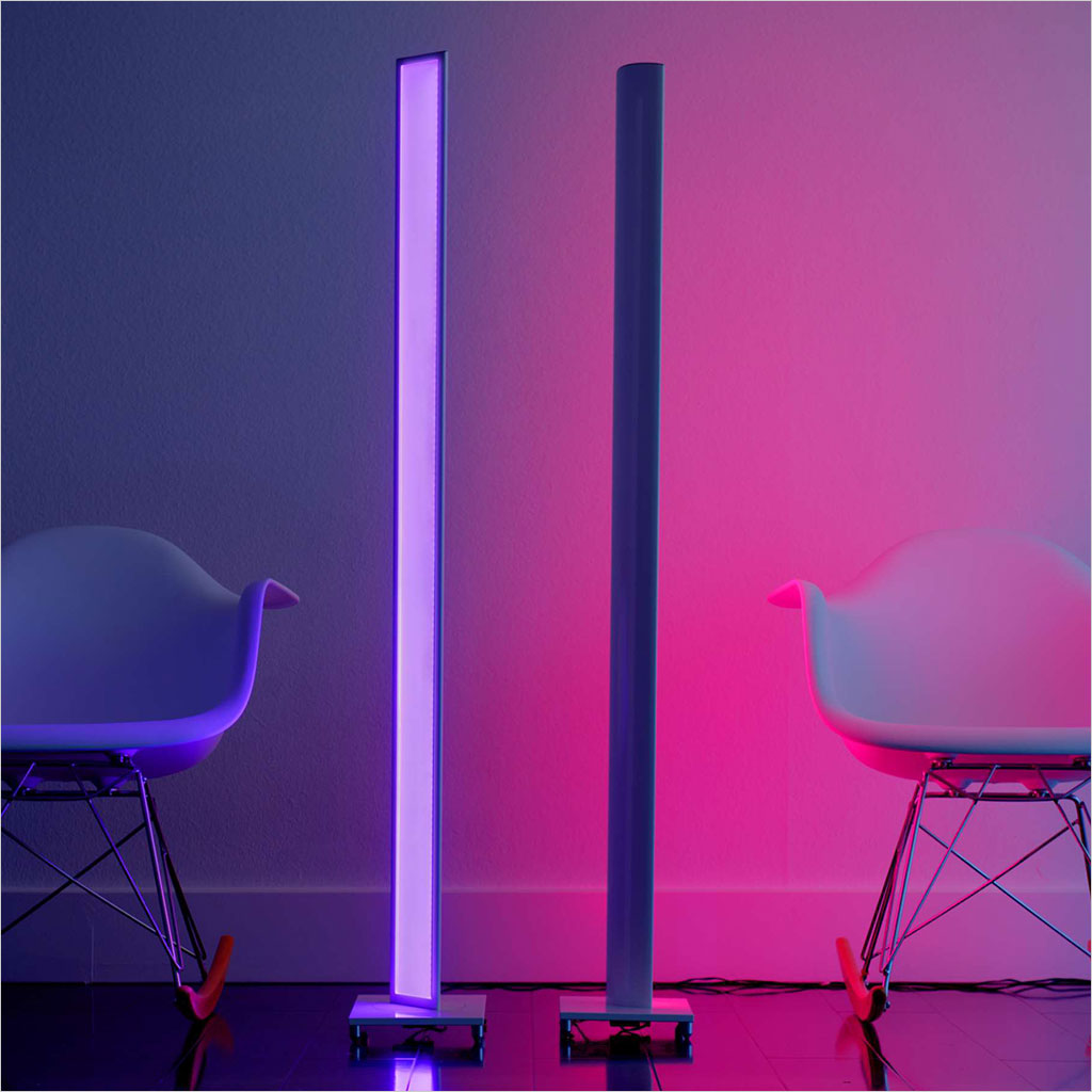 multi-color led floor lamp
