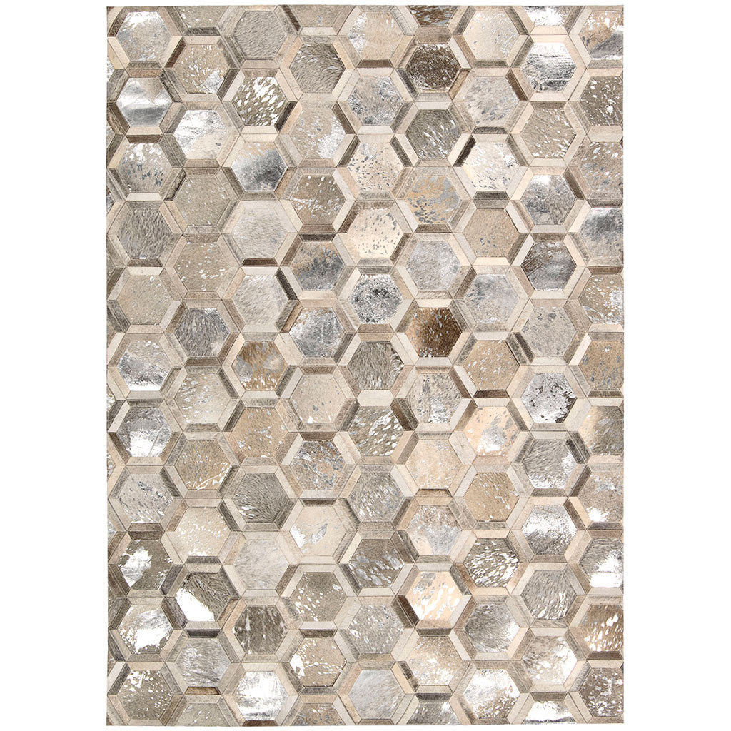 patterned leather area rug