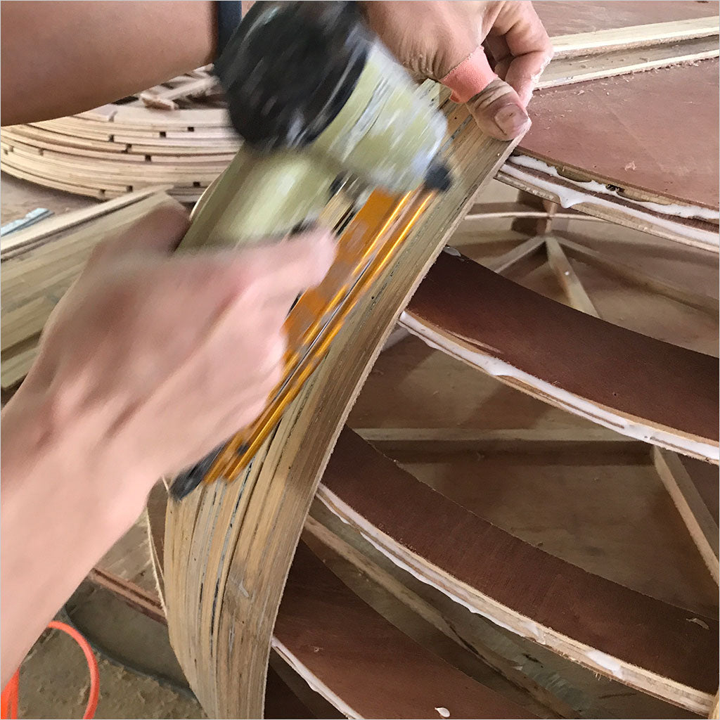 bamboo furniture in production