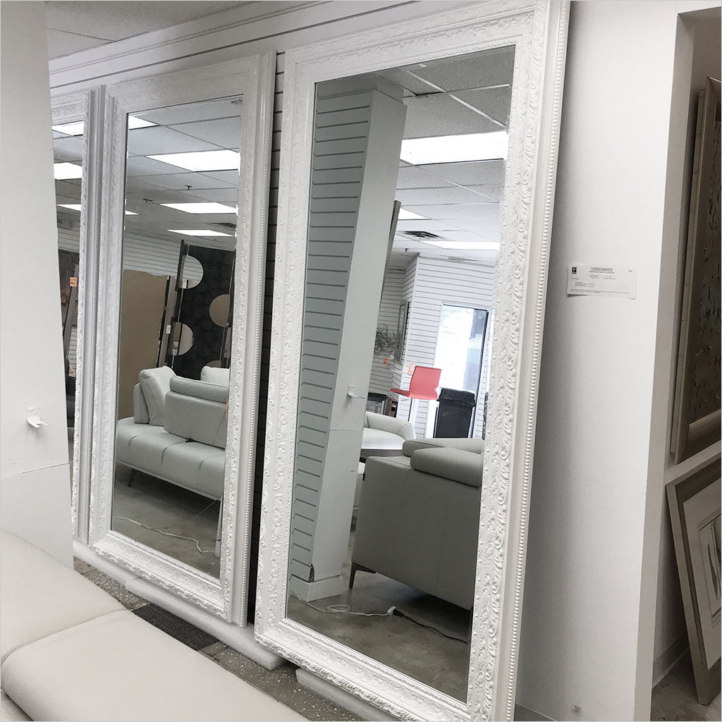 White Floor Mirror - OUTLET