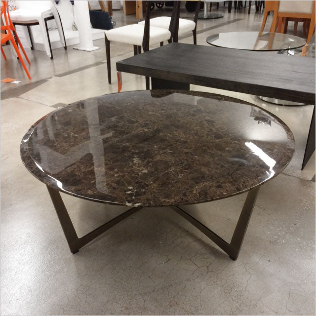 round marble top coffee table