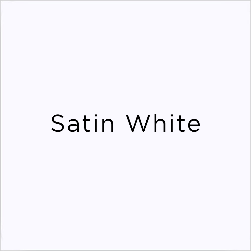 satin white lacquer swatch