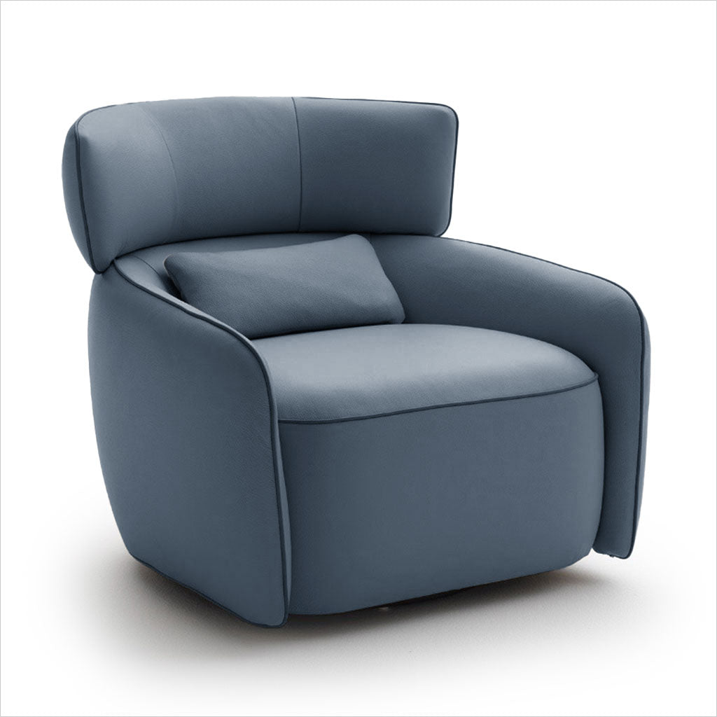 Lilly Swivel Armchair - Blue