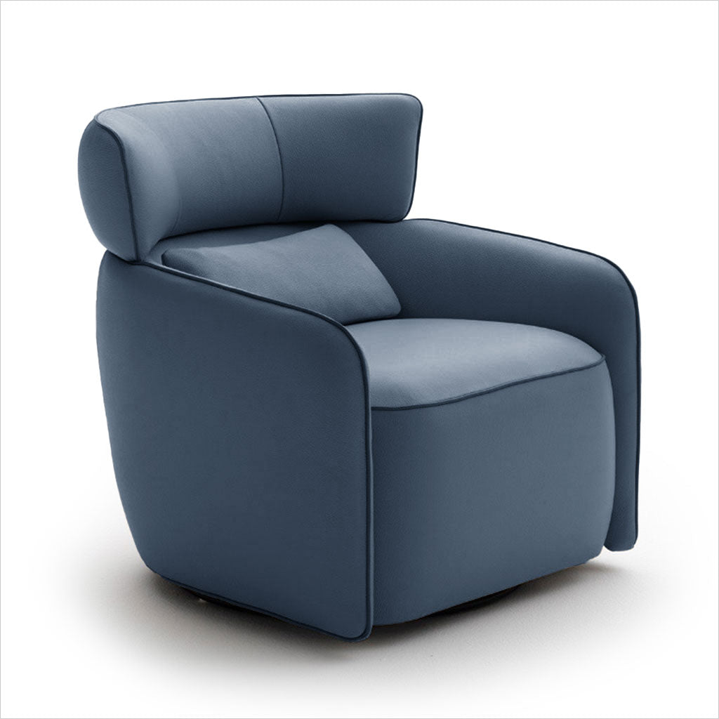 Lilly Swivel Armchair - Blue