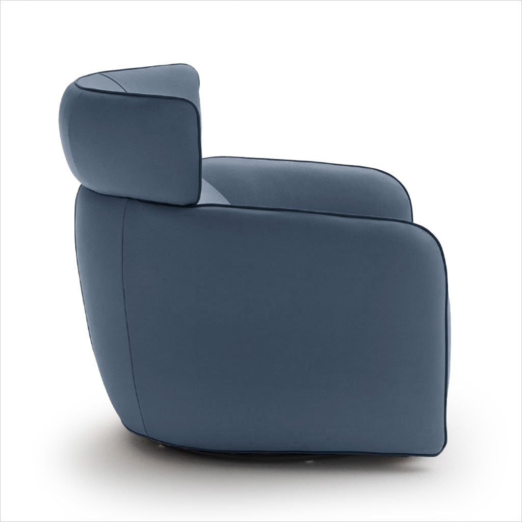 Lilly Swivel Armchair - Blue