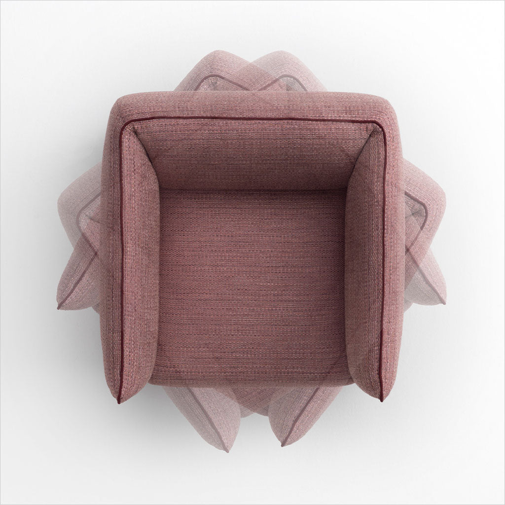 Ricco Swivel Armchair - Cameo Rose