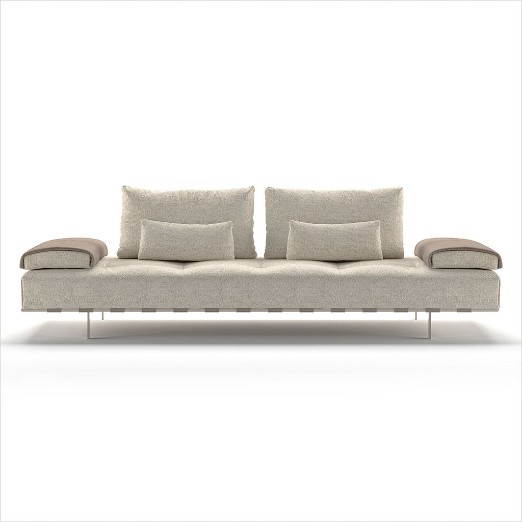 Libero Sofa - Fabric and Leather Combo