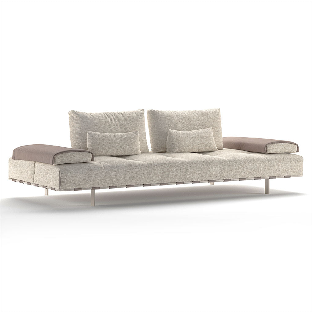 Libero Sofa - Fabric and Leather Combo