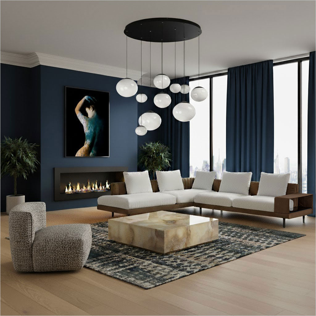 Nimbus 10-Light Pendant - Black