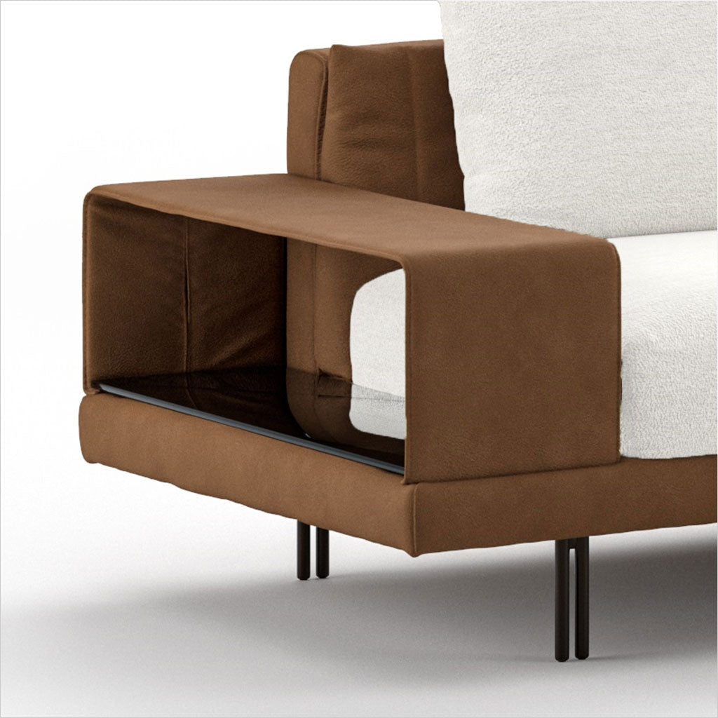 Twist Sectional - Ivory Fabric