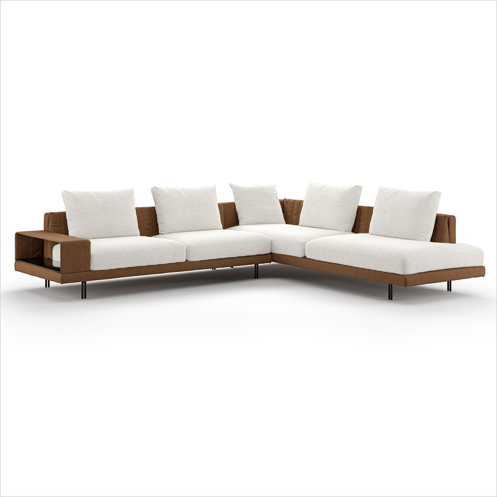 Twist Sectional - Ivory Fabric