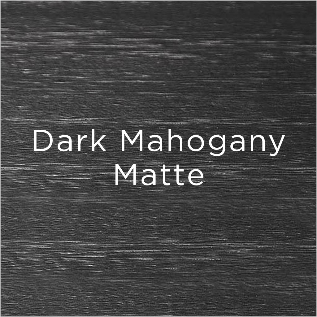 dark mahogany matte wood swatch